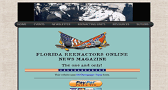 Desktop Screenshot of floridareenactorsonline.com