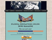 Tablet Screenshot of floridareenactorsonline.com